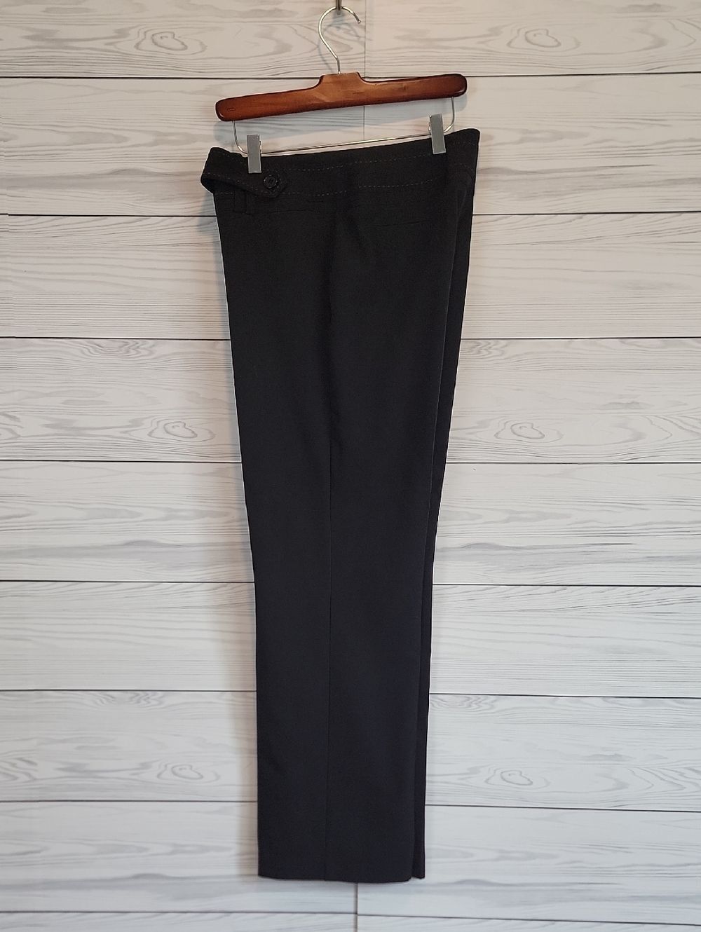 Larry Levine Black Straight Leg Dress Pants - Black Womens Size 12